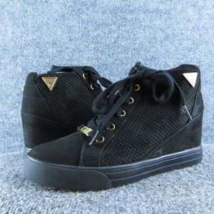 GUESS‎ Women's WGLinked2 Ankle Boots Black Textile Size 10M Gently Used 2025